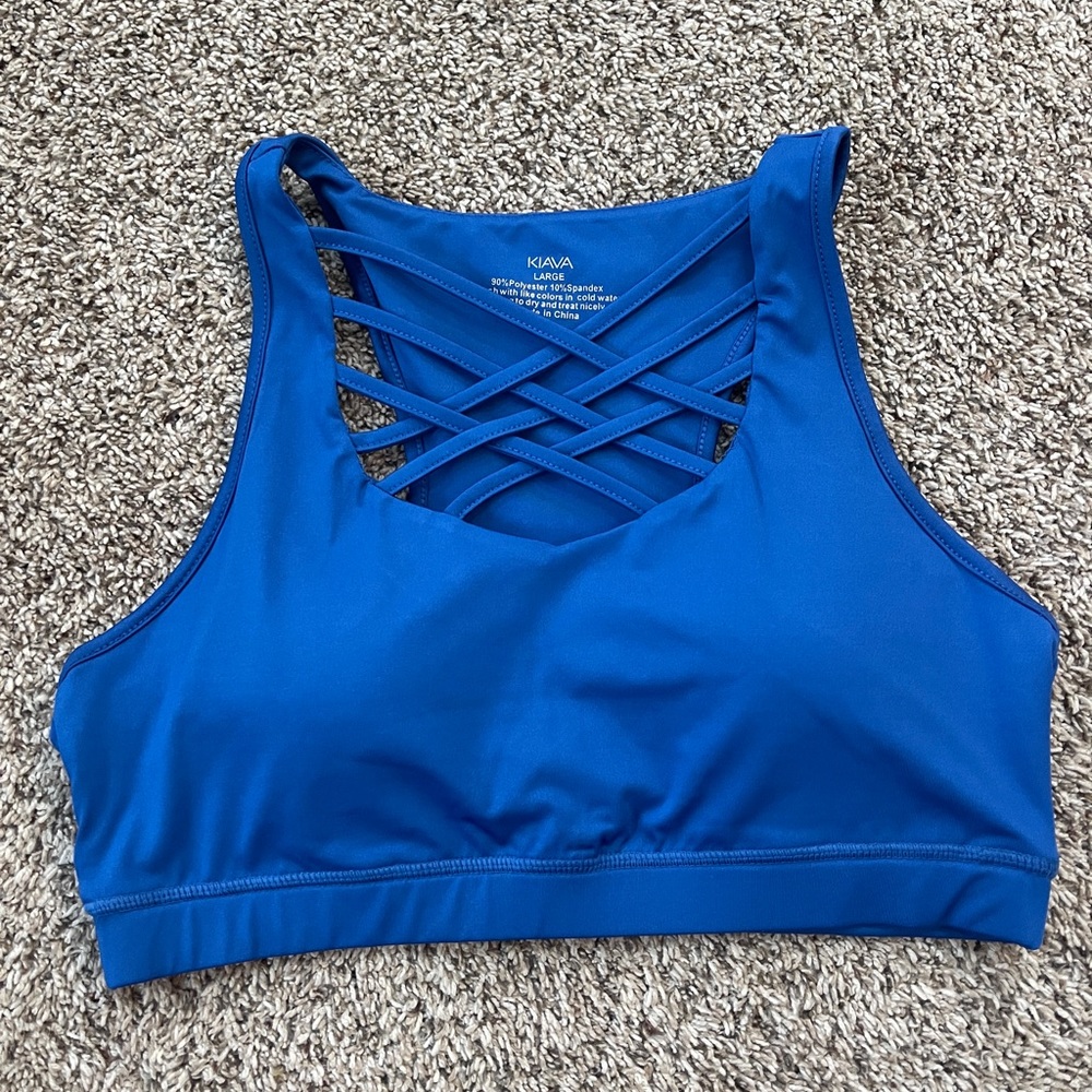 KIAVA Blue Sports Bra